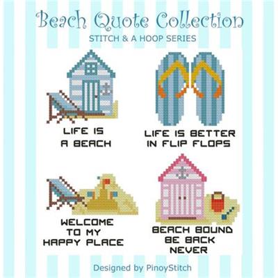 (image for) Beach Quotes Collection Stitch & Hoop